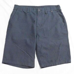 Hurley 30 x 10"‎ Black Stripe Stretch Skater Mens Chino Shorts